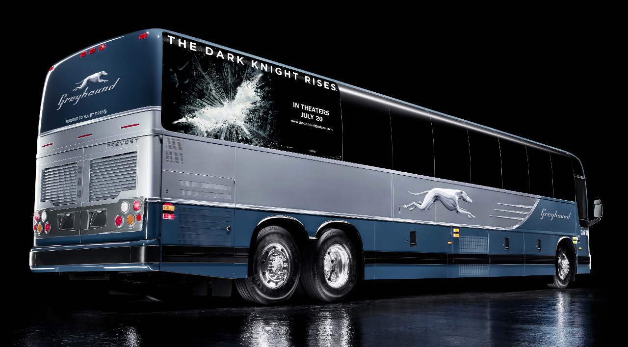 Greyhound The Dark Knight Rises Bus